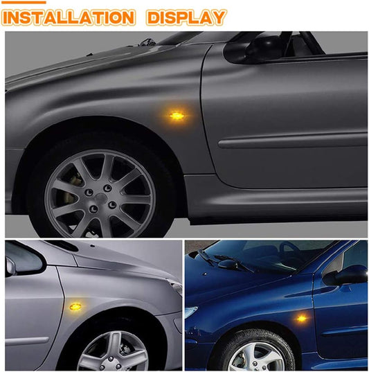 2Pcs Led Dynamic Turn Signal Side Marker Light Sequential Blinker Light for Peugeot 307 206 207 407 107 607 for Citroen C1 C2 C3