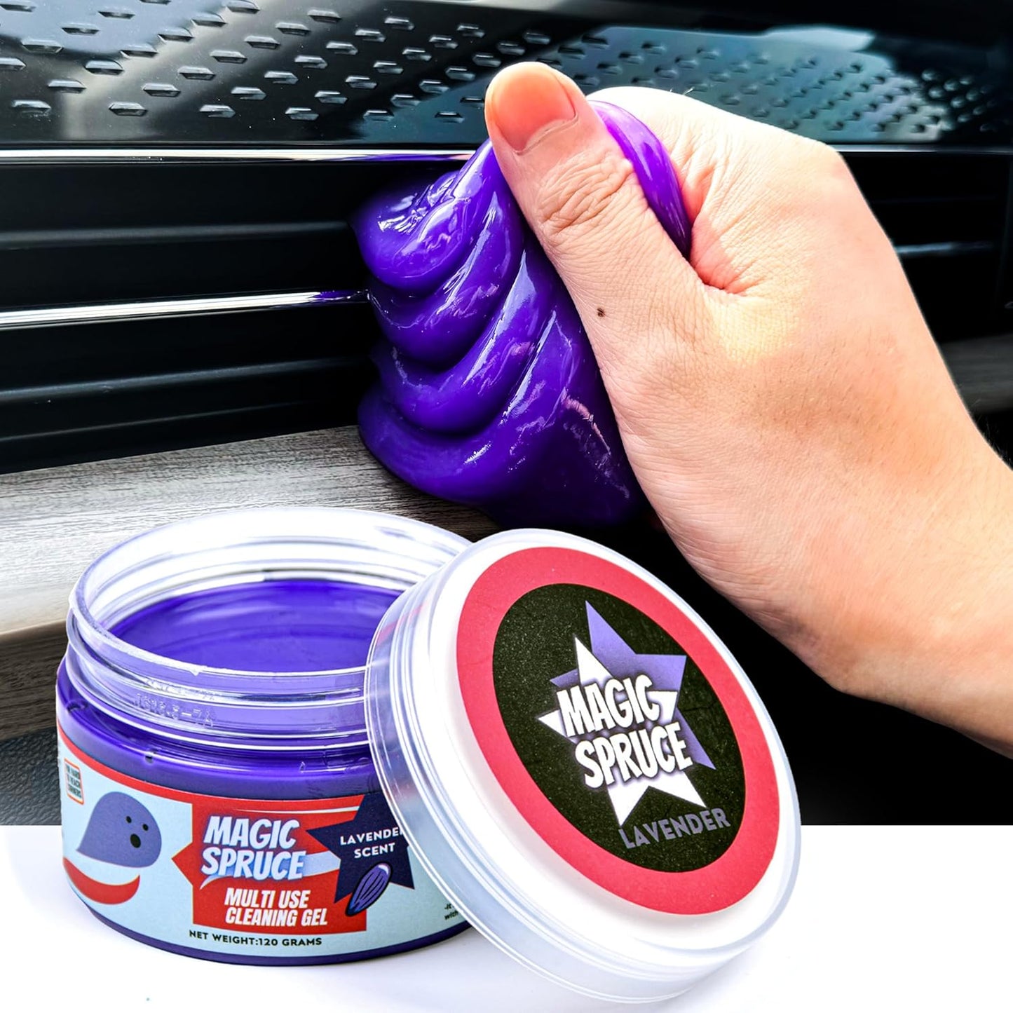 Car Detailing Kit Gel for Car Interior Dashboard Cleaner Products, Non-Water Dust Remover Scented Freshner, Upholstery Cleaning Putty, Pc Laptop Computer Cleaning Accessories Car Slime Kits
