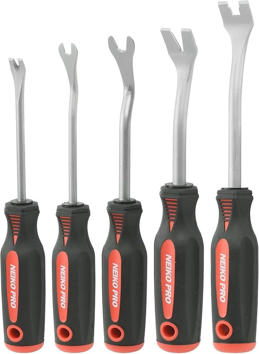 20596B Auto Trim Panel Upholstery Removal Tool Set, 5 Piece Ergonomic Soft Grip Handles