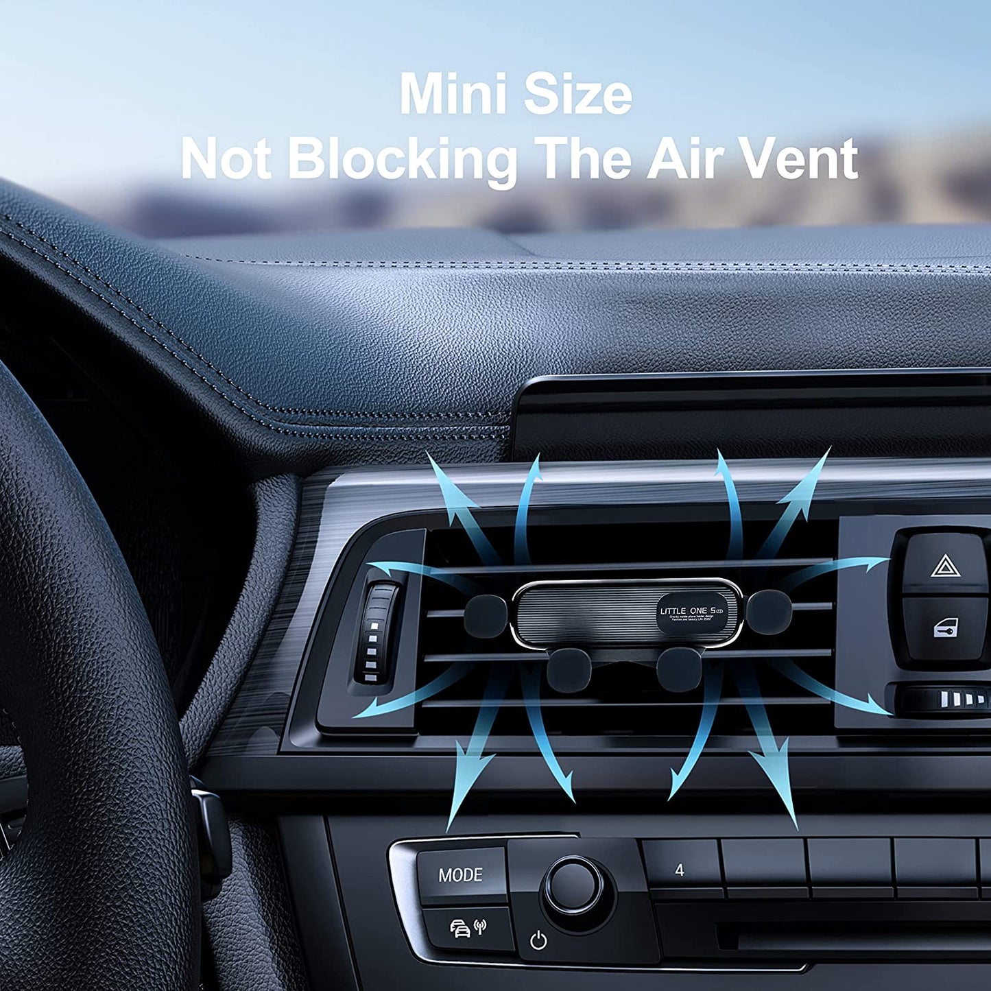 Air Vent Car Phone Holder, Gravity Cradle Shakeproof Cell Phone Holder, Universal Compatible for Iphone Series Samsung Galaxy Series and All Other Smart Phones from 4.0-7.0 Inches