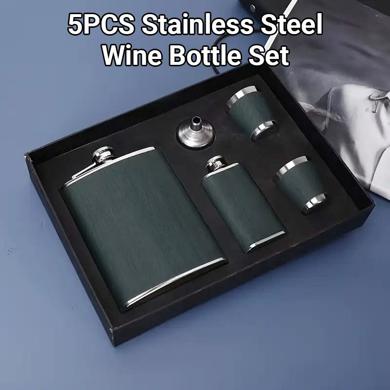 Stainless Steel Hip Flask Portable Pocket Bottle Wine Pot for Outdoor Travel Use
