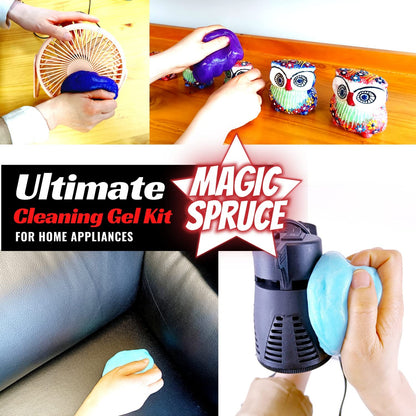 Car Detailing Kit Gel for Car Interior Dashboard Cleaner Products, Non-Water Dust Remover Scented Freshner, Upholstery Cleaning Putty, Pc Laptop Computer Cleaning Accessories Car Slime Kits