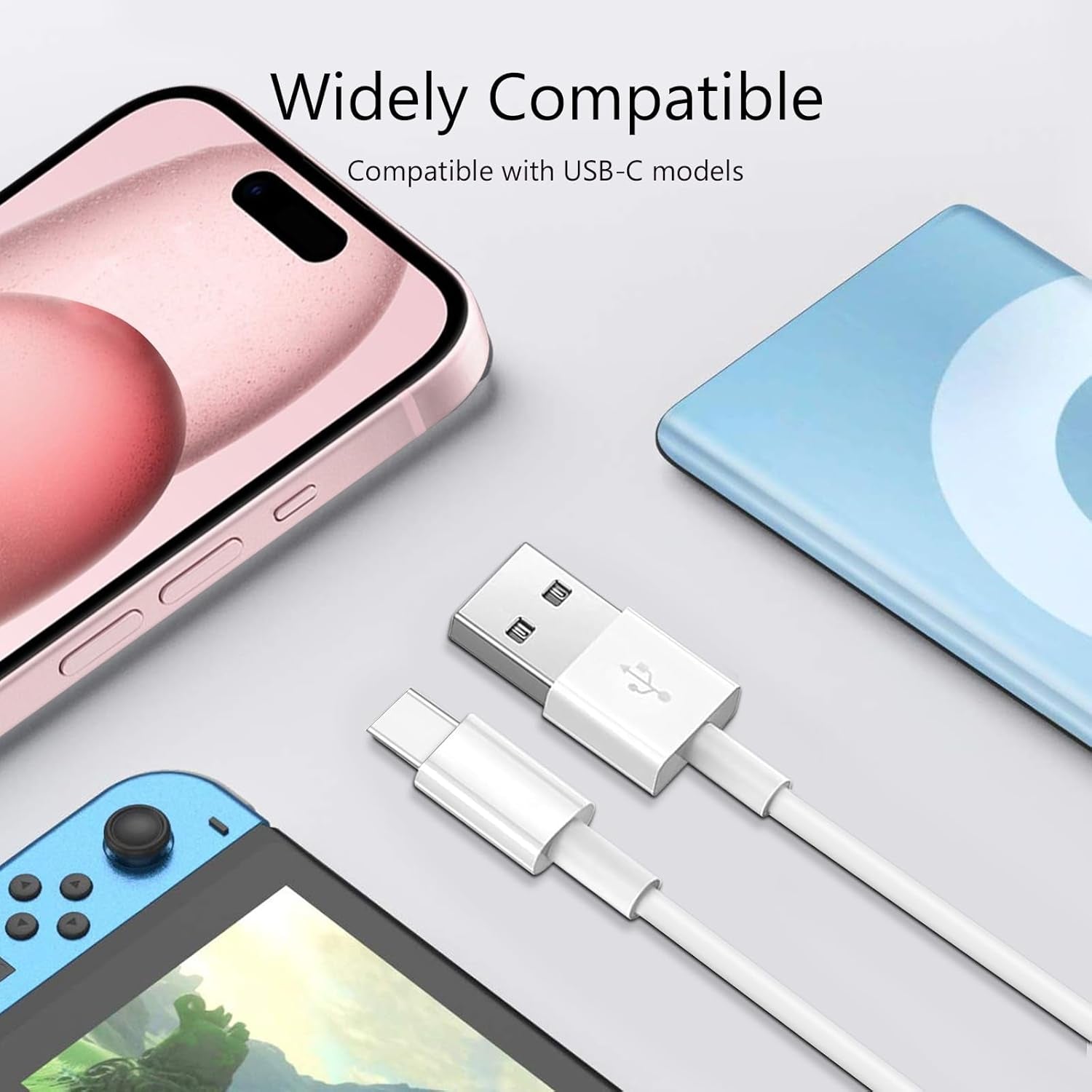 15 Car Charger USB a to USB C Carplay Cable for Iphone 16E 16 15,16 15 Pro/Pro Max/Plus, Airpods 4, Ipad Pro 12.9 11 Inch, Ipad Air 5Th 4Th Generation,Macbook Air/Pro,Ipad Mini 6 Charging Cord