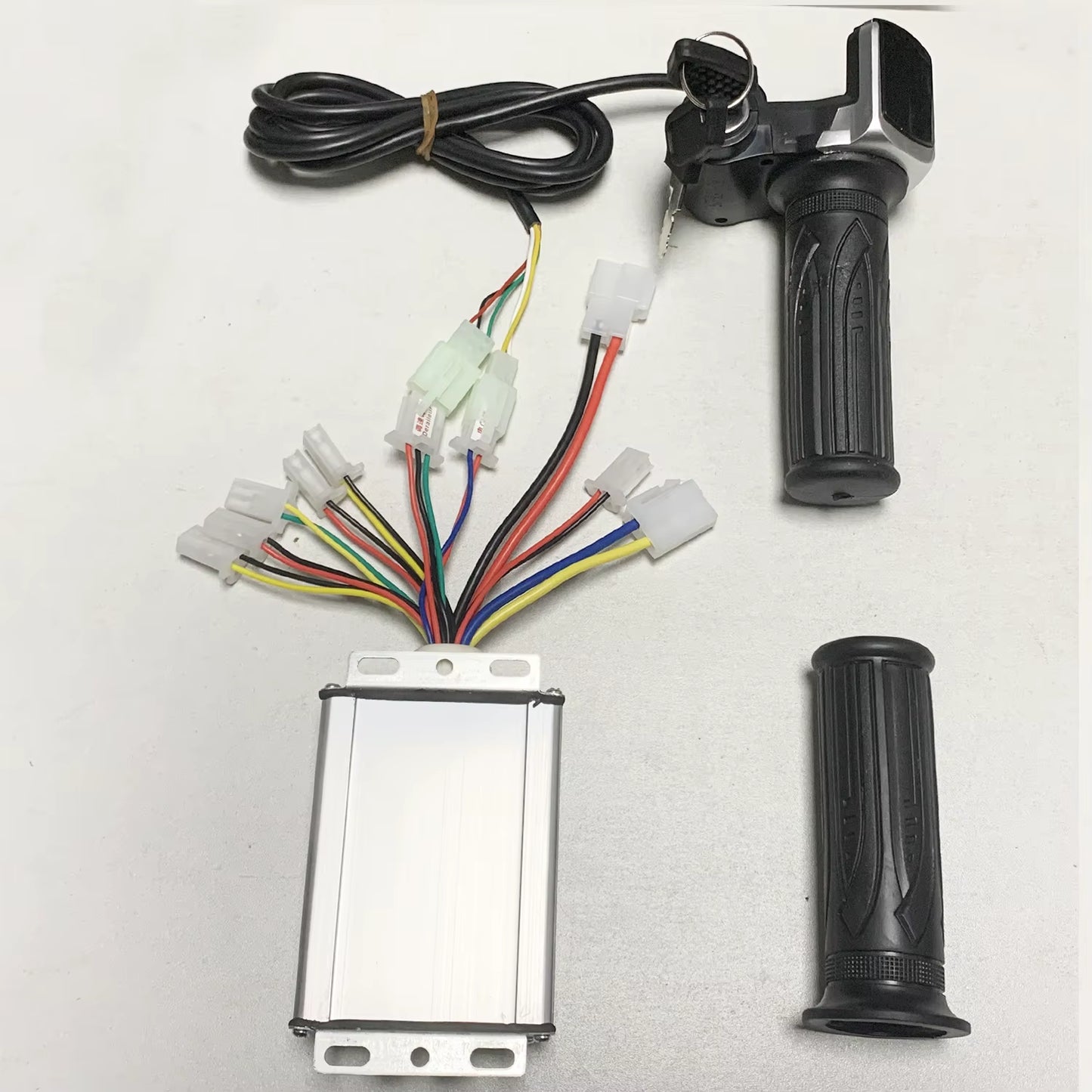 36V 1000W 30A E-Bike DC Brushed Motor Controller with LED Throttle Handlebar Kit for Chain Drive Electric Bicycle Scooter
