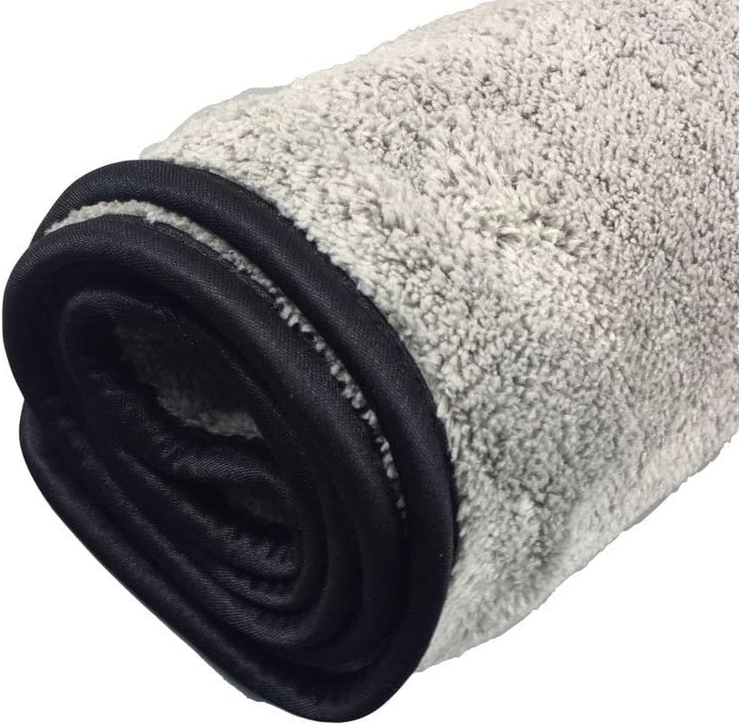 Microfiber Plush Car Drying Towel Cleaning Towels Super Absorbent Auto Detailing Towel 40X100Cm Gray
