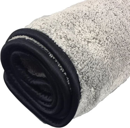 Microfiber Plush Car Drying Towel Cleaning Towels Super Absorbent Auto Detailing Towel 40X100Cm Gray