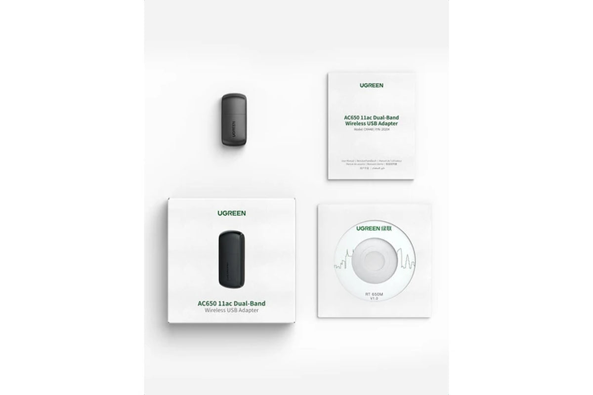 UGREEN 20204 AC650 Dual Band USB WLAN Adapter