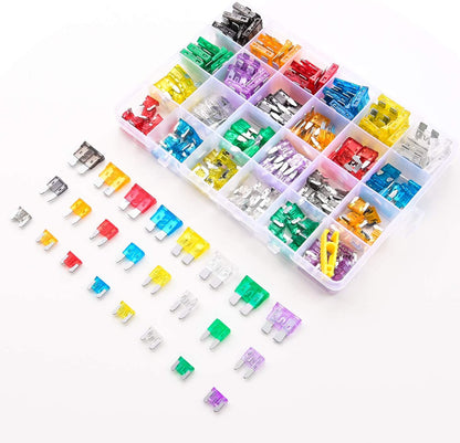 272-Piece Assorted Blade Fuse Kit - Standard, Mini & Low Profile Fuses for Cars, Boats, Trucks & SUVs (2A to 35A)