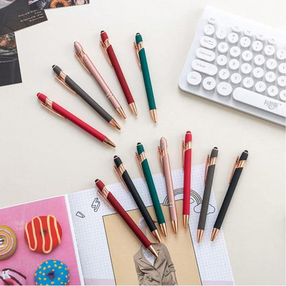 10Pcs Bible Verse Ballpoint Pens with Stylus Tip Ink Retractable Writing Pen Religious Gift Ideas Back to School Supplies, Suitable for Bible Study and Daily Use Stationery Pen for School Office