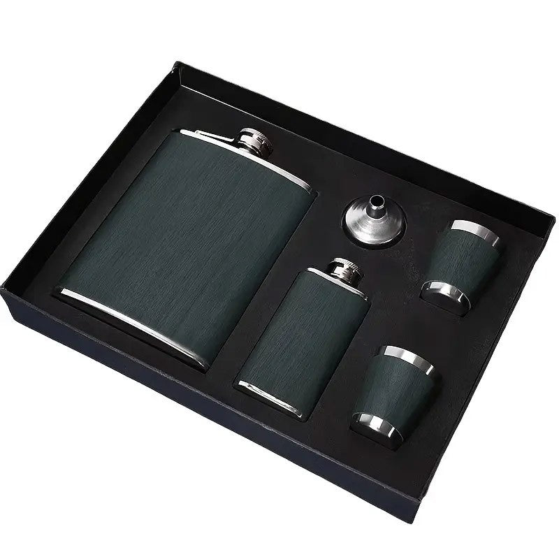 Stainless Steel Hip Flask Portable Pocket Bottle Wine Pot for Outdoor Travel Use