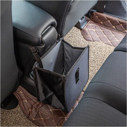 Foldable Hanging Car Trash Can, Waterproof Leakproof Car Interior Accessories Car Trash Bin, Multifunctional Car Storage Bag, Trash Can Storage Bag with Large Capacity for Car