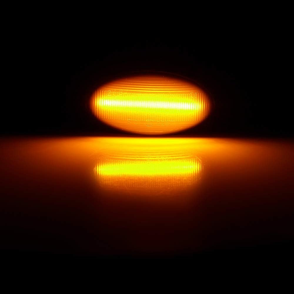 2Pcs Led Dynamic Turn Signal Side Marker Light Sequential Blinker Light for Peugeot 307 206 207 407 107 607 for Citroen C1 C2 C3