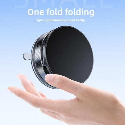 Vacuum Magnetic Phone Holder for Car, 360° Adjustable Suction Cup Phone Mount, Foldable & Portable Vacuum Magnetic Phone Stand for All Smartphones & All Car Models & Gym/Bathroom Mirror
