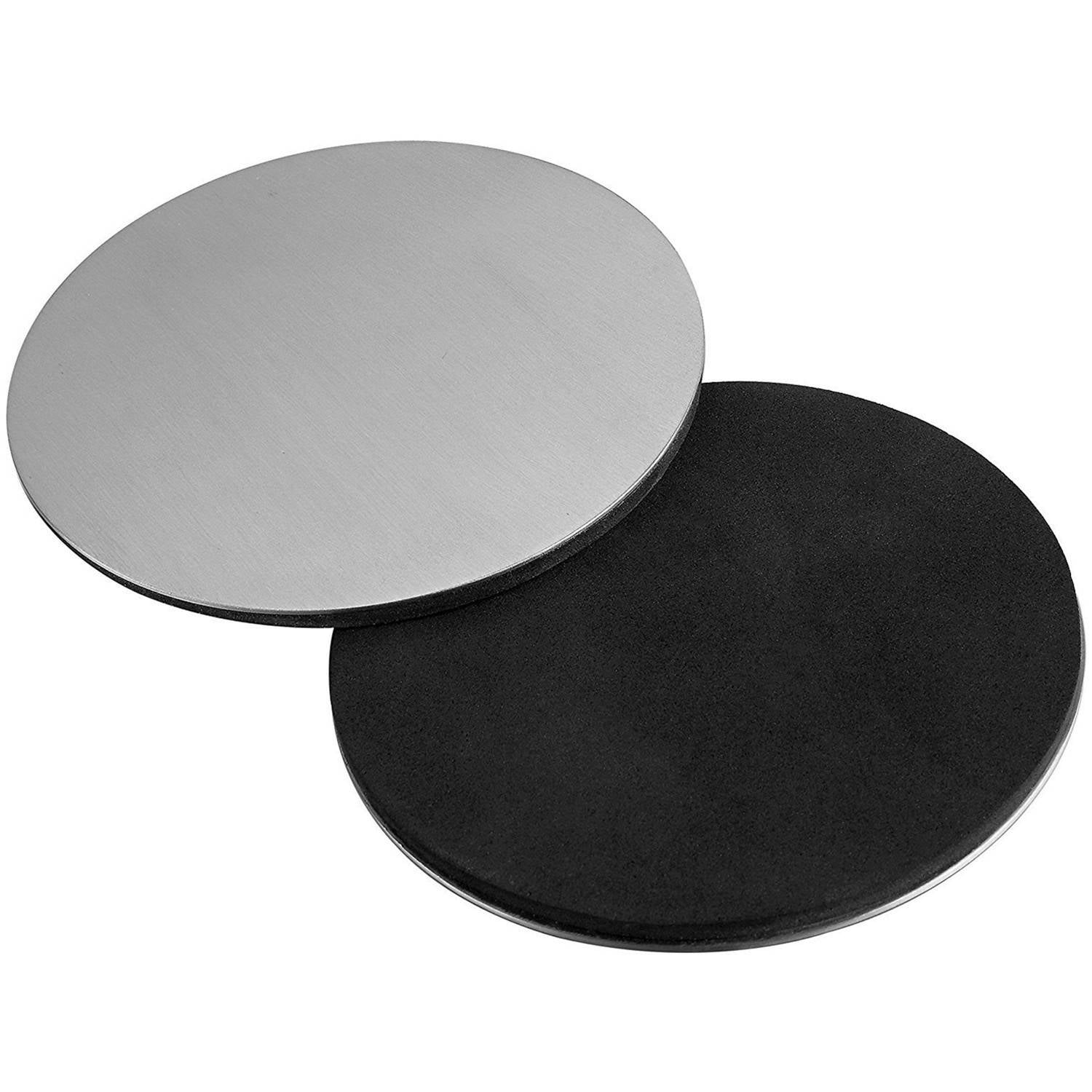 6Xstainless Steel Coasters for Drinks with Holder Heat Resistant Cup Mat Pad Set