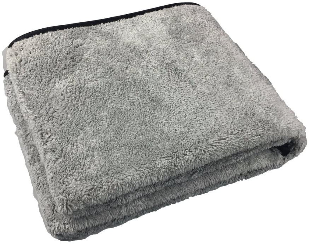 Microfiber Plush Car Drying Towel Cleaning Towels Super Absorbent Auto Detailing Towel 40X100Cm Gray