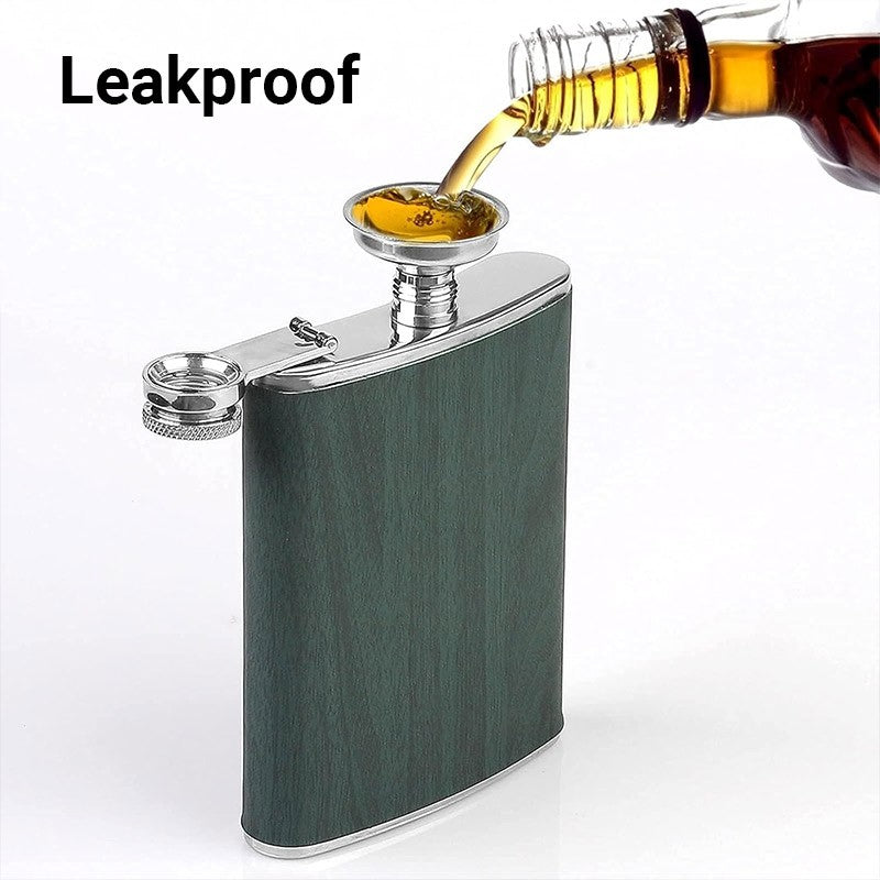 Stainless Steel Hip Flask Portable Pocket Bottle Wine Pot for Outdoor Travel Use