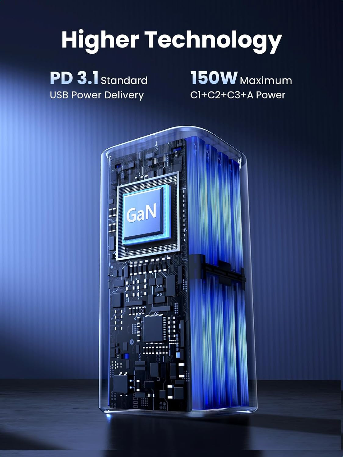 150W Car Charger Super Fast Charging, 4 Ports USB C Car Charger, PD 140W Gan, PPS 45W, SCP 22.5W, Clip Design, Compatible with Macbook, Ipad, Iphone 17 Pro Max, Galaxy S25/S24/S23