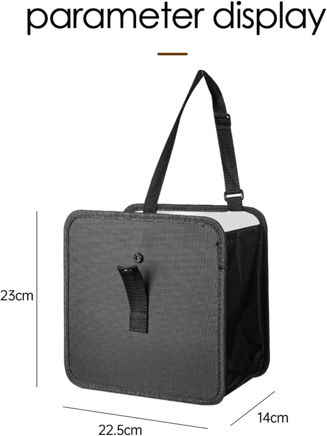 Foldable Hanging Car Trash Can, Waterproof Leakproof Car Interior Accessories Car Trash Bin, Multifunctional Car Storage Bag, Trash Can Storage Bag with Large Capacity for Car