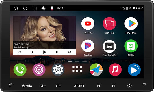 [9Inch]  A6 PF Android In-Dash Video, Double-Din Car Stereo, Wireless Carplay & Android Auto, Car GPS In-Dash Navigation, Dual Bluetooth, Wifi/Bt/Usb Tethering, HD LRV, 2G+32G, A6G209PF