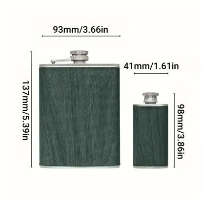 Stainless Steel Hip Flask Portable Pocket Bottle Wine Pot for Outdoor Travel Use
