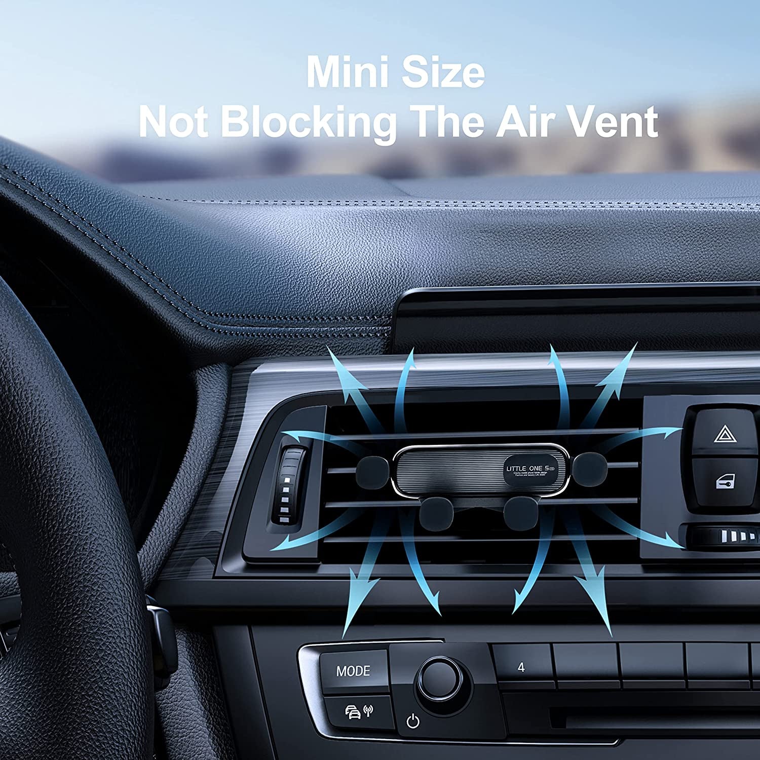 Air Vent Car Phone Holder,  Gravity Cradle Shakeproof Cell Phone Holder, Universal Compatible for Iphone Series Samsung Galaxy Series and All Other Smart Phones from 4.0-7.0 Inches